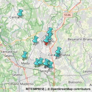 Mappa Via Milano, 20833 Giussano MB, Italia (3.43615)