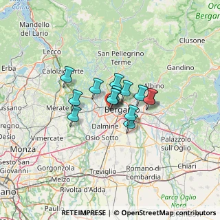Mappa SS  BRIANTEA, 24035 Curno BG, Italia (7.55643)