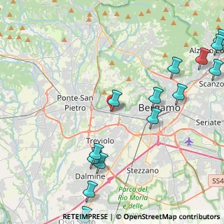 Mappa SS  BRIANTEA, 24035 Curno BG, Italia (5.73429)