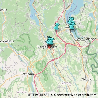 Mappa Via degli Ontani, 28021 Borgomanero NO, Italia (5.98667)