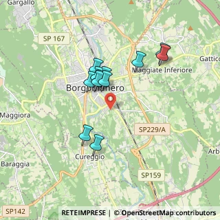 Mappa Via degli Ontani, 28021 Borgomanero NO, Italia (1.46667)