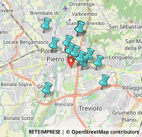 Mappa Via Abruzzi, 24035 Curno BG, Italia (1.28846)