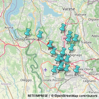 Mappa Via Pablo Neruda, 21010 Arsago Seprio VA, Italia (6.96889)