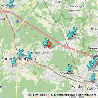 Mappa Via Pablo Neruda, 21010 Arsago Seprio VA, Italia (3.03909)