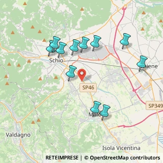 Mappa Vicolo Petrarca, 36030 San Vito di Leguzzano VI, Italia (3.88182)