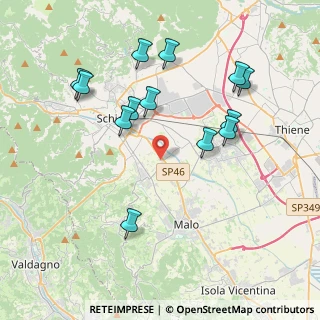 Mappa Vicolo Petrarca, 36030 San Vito di Leguzzano VI, Italia (4.03692)