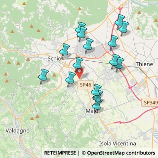 Mappa Vicolo Petrarca, 36030 San Vito di Leguzzano VI, Italia (3.744)
