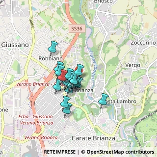 Mappa Via Piave, 20843 Verano Brianza MB, Italia (0.564)