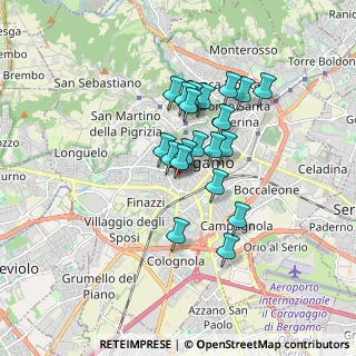 Mappa Vicolo del Consorzio, 24122 Bergamo BG, Italia (1.2915)