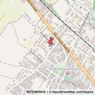 Mappa Via Giuseppe Garibaldi, 20, 22070 Locate Varesino, Como (Lombardia)