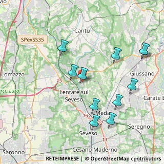 Mappa Via Marconi Guglielmo, 20823 Lentate sul Seveso MB, Italia (4.19182)