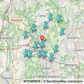 Mappa Via Marconi Guglielmo, 20823 Lentate sul Seveso MB, Italia (3.54929)