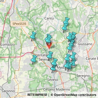 Mappa Via Marconi Guglielmo, 20823 Lentate sul Seveso MB, Italia (3.657)