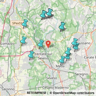Mappa Via Marconi Guglielmo, 20823 Lentate sul Seveso MB, Italia (4.36625)