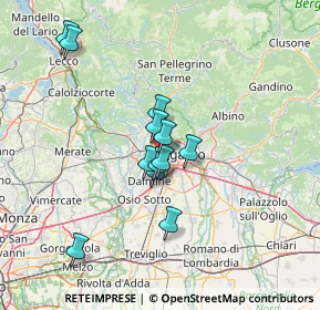 Mappa Circonvallazione Leuceriano, 24035 Curno BG, Italia (11.09333)