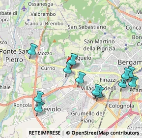 Mappa Circonvallazione Leuceriano, 24035 Curno BG, Italia (2.23167)