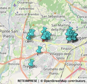 Mappa Circonvallazione Leuceriano, 24035 Curno BG, Italia (1.6385)