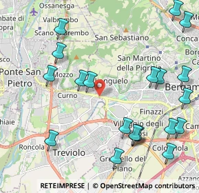 Mappa Circonvallazione Leuceriano, 24035 Curno BG, Italia (2.5945)