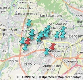 Mappa Circonvallazione Leuceriano, 24035 Curno BG, Italia (1.113)