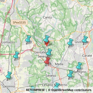 Mappa Via Monte Solaro, 20823 Lentate sul Seveso MB, Italia (5.78583)