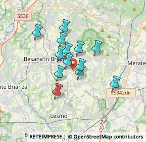 Mappa Via Buttafava Carlo, 23880 Casatenovo LC, Italia (2.49077)