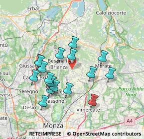 Mappa Via Buttafava Carlo, 23880 Casatenovo LC, Italia (6.73)