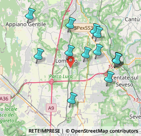 Mappa Via del Filagno, 22074 Lomazzo CO, Italia (3.91615)