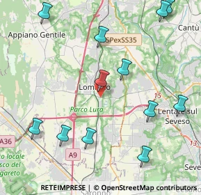 Mappa Via del Filagno, 22074 Lomazzo CO, Italia (5.00417)