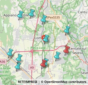 Mappa Via del Filagno, 22074 Lomazzo CO, Italia (4.61833)