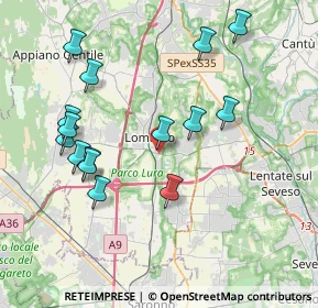 Mappa Via del Filagno, 22074 Lomazzo CO, Italia (4.01333)