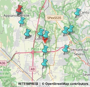 Mappa Via del Filagno, 22074 Lomazzo CO, Italia (3.99923)
