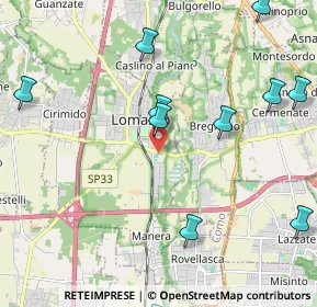 Mappa Via del Filagno, 22074 Lomazzo CO, Italia (2.76333)