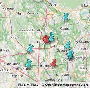 Mappa Via del Filagno, 22074 Lomazzo CO, Italia (7.00273)