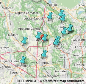Mappa Via del Filagno, 22074 Lomazzo CO, Italia (7.14786)