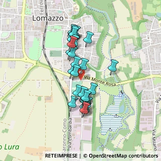 Mappa Via del Filagno, 22074 Lomazzo CO, Italia (0.36786)