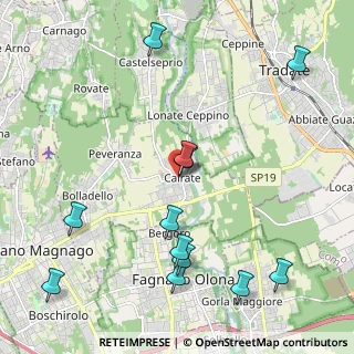 Mappa Via Giuseppe Mazzini, 21050 Cairate VA, Italia (2.51667)