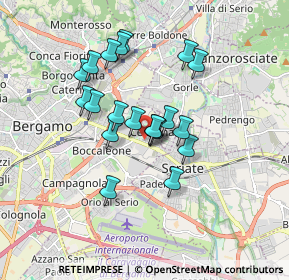 Mappa Via Cristoforo Colombo, 24125 Bergamo BG, Italia (1.3895)