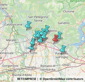 Mappa Via Cristoforo Colombo, 24125 Bergamo BG, Italia (7.69083)