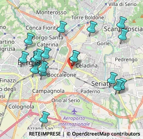 Mappa Via Monte Cornagera, 24125 Bergamo BG, Italia (2.13053)