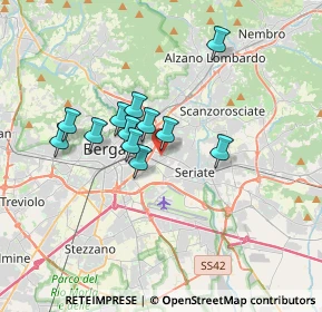 Mappa Via Monte Cornagera, 24125 Bergamo BG, Italia (2.65917)