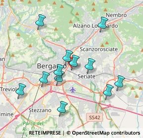 Mappa Via Monte Cornagera, 24125 Bergamo BG, Italia (3.66333)