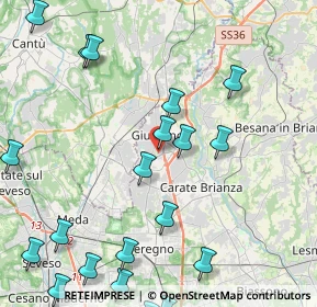 Mappa Via Prealpi, 20034 Giussano MB, Italia (5.6215)