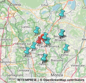 Mappa Via Prealpi, 20034 Giussano MB, Italia (5.7625)