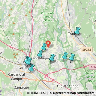 Mappa Via Montello, 21050 Cairate VA, Italia (4.02)