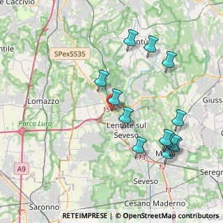 Mappa Centro commerciale Bennet a, 20823 Lentate sul Seveso MB, Italia (4.20769)