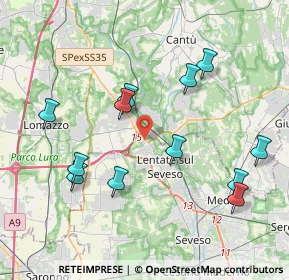 Mappa Centro commerciale Bennet a, 20823 Lentate sul Seveso MB, Italia (4.0975)