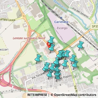 Mappa Centro commerciale Bennet a, 20823 Lentate sul Seveso MB, Italia (0.48)