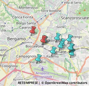 Mappa Celadina, 24125 Bergamo BG, Italia (1.52917)