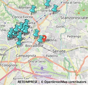 Mappa Celadina, 24125 Bergamo BG, Italia (2.2755)