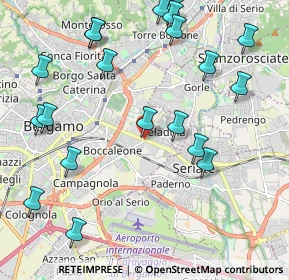 Mappa Celadina, 24125 Bergamo BG, Italia (2.506)